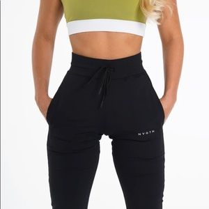 NVGTN Jet Black Joggers